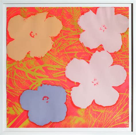 S Rigraphie De Andy Warhol Flowers Ii Sur Amorosart