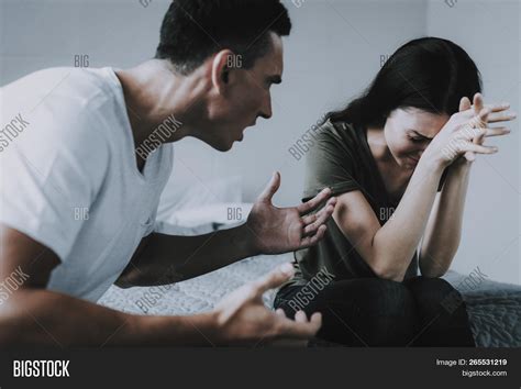 Angry Husband Yells Image And Photo Free Trial Bigstock