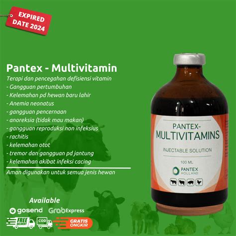 Jual Pantex Multivitamin Holland Vitamin Pertumbuhan Dan Metabolisme