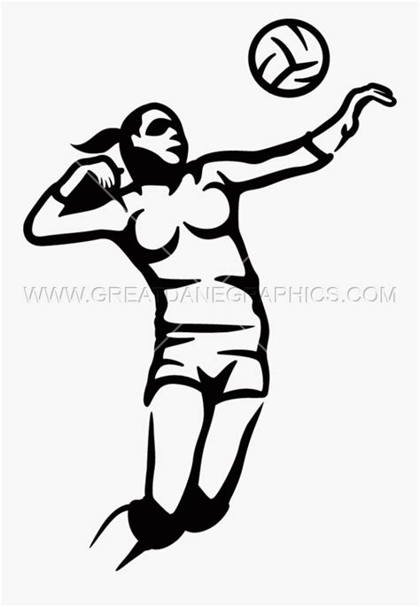 Transparent Female Volleyball Player Clipart Volleyball Player