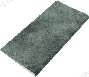 Плитка бордюрная фарфоровая Serapool Pool Garden Anthracite 250х500 мм ...
