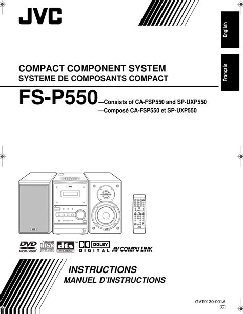 Jvc Fs P550 Instructions For Use Manual Pdf Download Manualslib