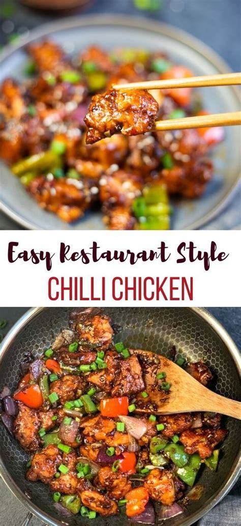 Easy Restaurant Style Chilli Chicken Piping Pot Curry