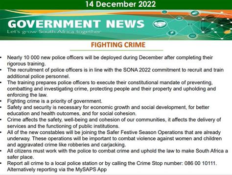 South African Government On Twitter Nearly 10 000 Newpoliceofficers