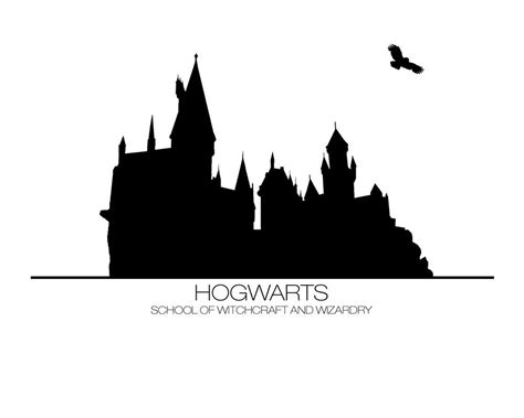 Hogwarts Silhouette Printable - Printable Word Searches