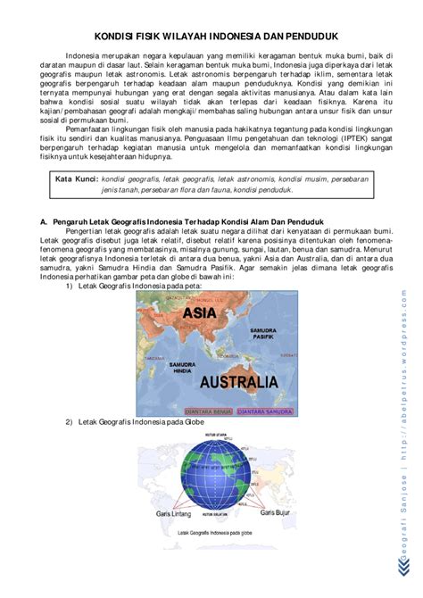 Apa Pengaruh Kondisi Geografis Terhadap Kekayaan Alam Di Indonesia