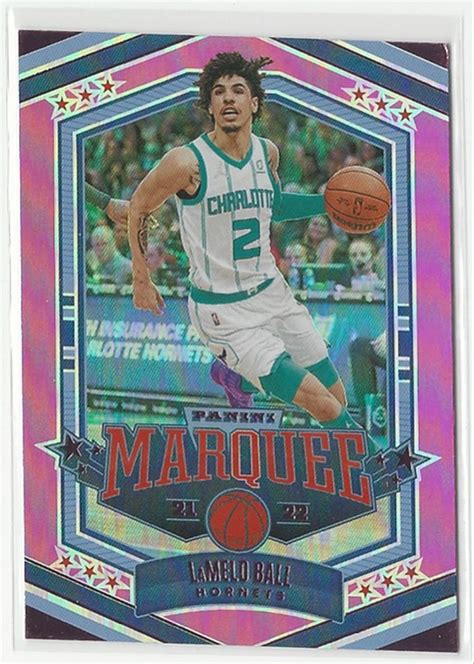 Panini Chronicles Marquee Lamelo Ball Pink Parallel On