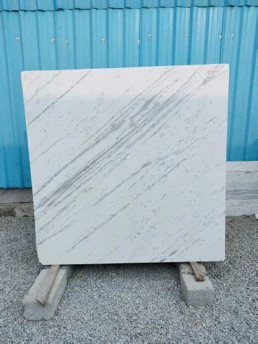 Slab Pista White Marble For Flooring Thickness 18 Mm At 140 Sq Ft