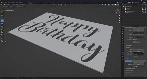 Happy Birthday Stencil AutoCAD 3D Modelling Rendering AutoCAD Forums