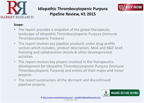 PPT - Immune Thrombocytopenic Purpura Pipeline Review 2015 PowerPoint
