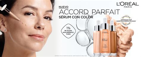 L OREAL Paris Maquillaje Sérum Con Color Accord Parfait Tono 3 4 Medio