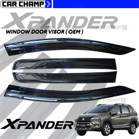 Mitsubishi Xpander To Oem Window Door Visor Black Thailand