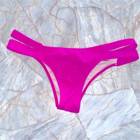 Small Victoria S Secret Strappy Bikini Bottoms Swim P Gem