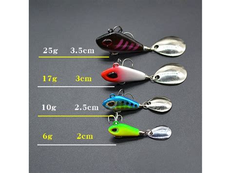 Mini Vib De Metal Isca De Pesca De Colher Alfinete De Equipamento