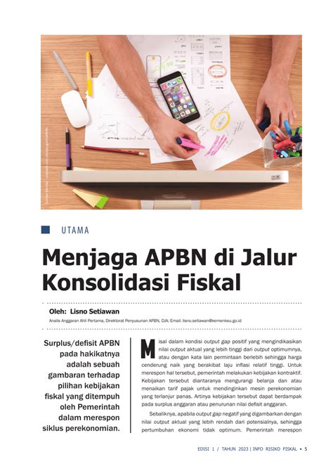 Pdf Menjaga Apbn Di Jalur Konsolidasi Fiskal