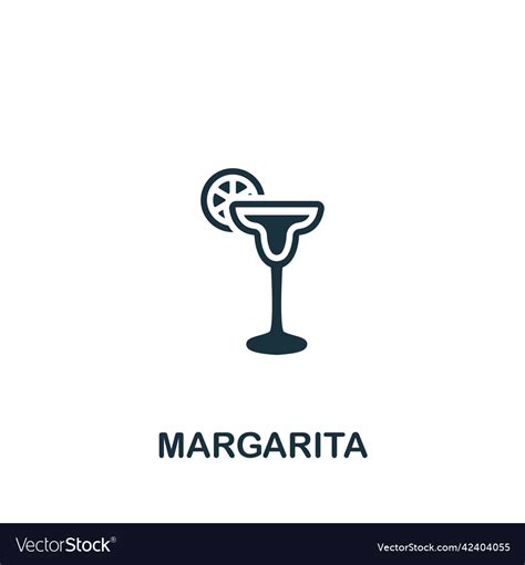 Margarita Icon Monochrome Simple Drinks Icon Vector Image