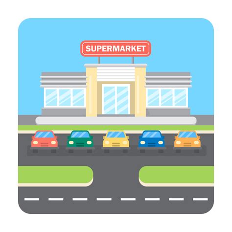 Supermarket Illustration 206218 Vector Art At Vecteezy