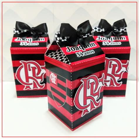 10 Caixa Milk Flamengo Compre Produtos Personalizados No Elo7