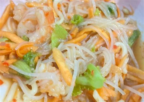 Resep Salad Bihun Saus Bangkok Oleh Cucu Iyang Cookpad