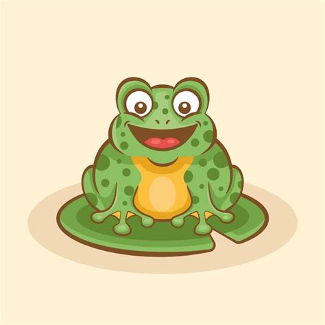 Free Vector Hand Drawn Cartoon Toad Illustration