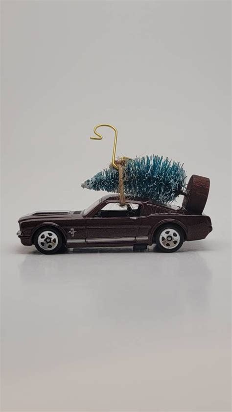 65 Ford Mustang Fastback Carrying Christmas Tree Ornament Etsy