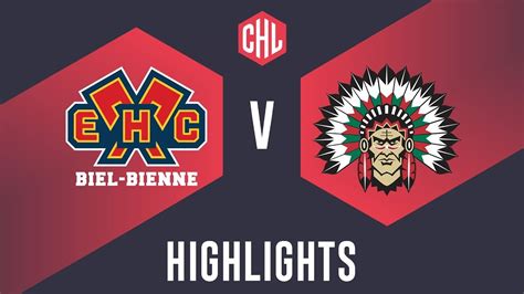 Highlights EHC Biel Bienne vs Frölunda Indians YouTube