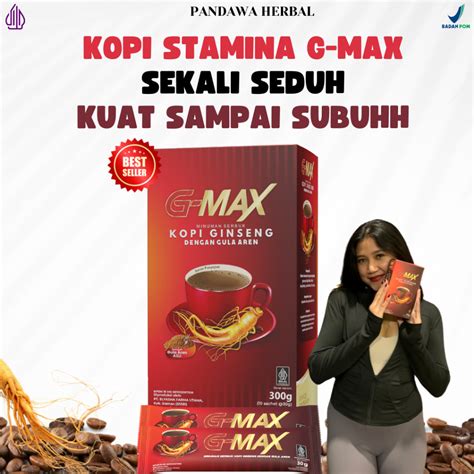 Jual Kopi G Max Penambah Stamina Pria Dewasa Kuat Tahan Lama Gagah