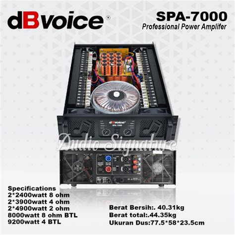 Jual Power Amplifier Db Voice Spa Spa Class Gb Original