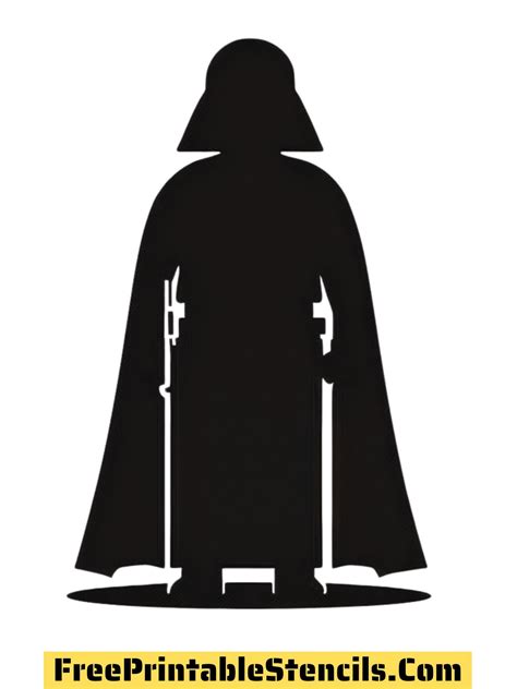 Free Printable Darth Vader Stencils, Templates and Silhouettes - Free