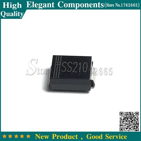 100PCS Schottky diode SS210 100V 2A SMA SR2100 DO 214AC SMD Schottky ...