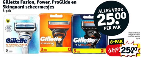 Gillette Fusion Power Proglide En Skinguard Scheermesies Aanbieding