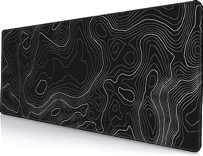 Amazon Minimalist Topographic Map Mouse Pad Contour Extended