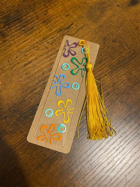 Bikini Bottom Flowers Bookmark Spongebob Squarepants Spongebob Squarepants Bookmark Clear