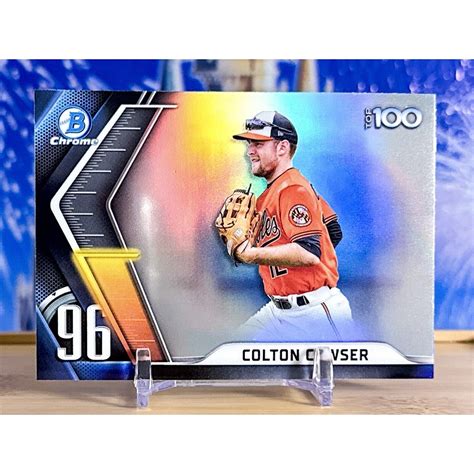 2022 Bowman Chrome Top 100 Colton Cowser RC Rookie BTP 96 Baltimore