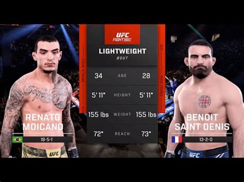 Ufc Fight Night Renato Moicano Vs Benoit Saint Denis Lightweight