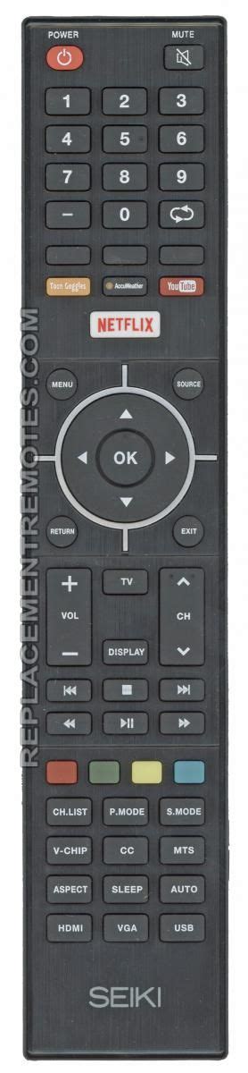 Buy Seiki 84505800B05 TV TV Remote Control