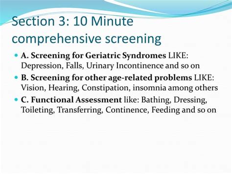 Comprehensive Geriatric Assessment Pptx