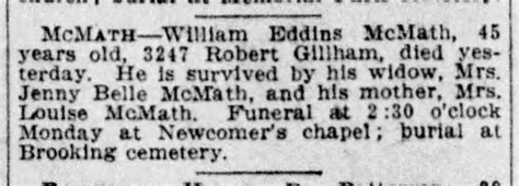 William Eddins Mcmath Find A Grave Memorial