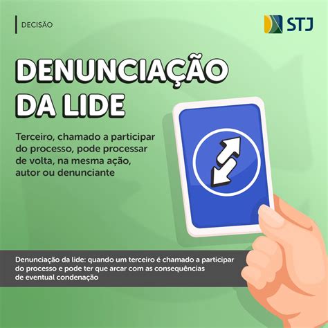 O Que É Denunciação Da Lide - O STJ decidiu que, havendo denunciação da lide, o denunciado pode ...