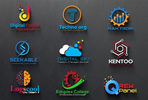 Design Professional Tech Logo For Your Business By Safinadesigner Fiverr