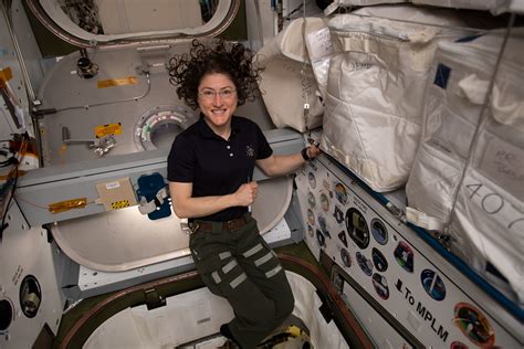 Nasa Astronaut Christina Koch Poses For A Portrait Inside Flickr