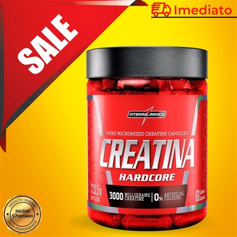 Creatina Monohidratada Integralmedica Hardcore Caps Promoção Fitness Shopee Brasil