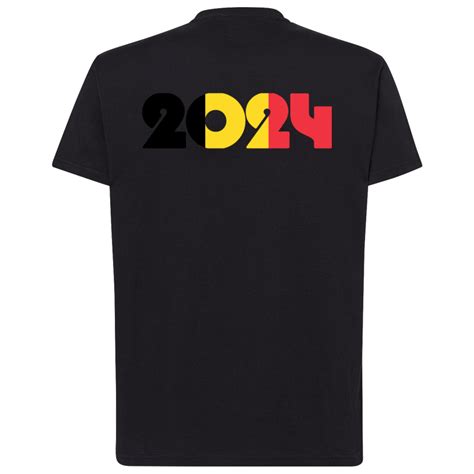 Drapeau 2024 Soutien Belgique DTF T shirt adulte Dos Tarif dégressif