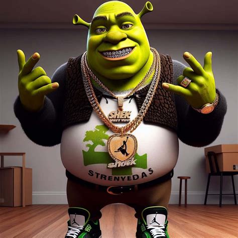 Download Hip Hop Shrek Stylized Character Wallpaper | Wallpapers.com