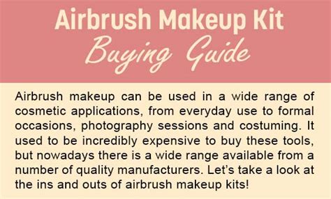 How To Find The Best Airbrush Makeup Kit [Infographic]