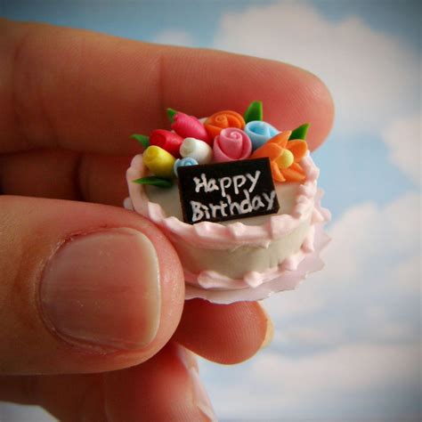 Tiny Birthday Cake Cake Designs Birthday Miniature Cake Miniatures