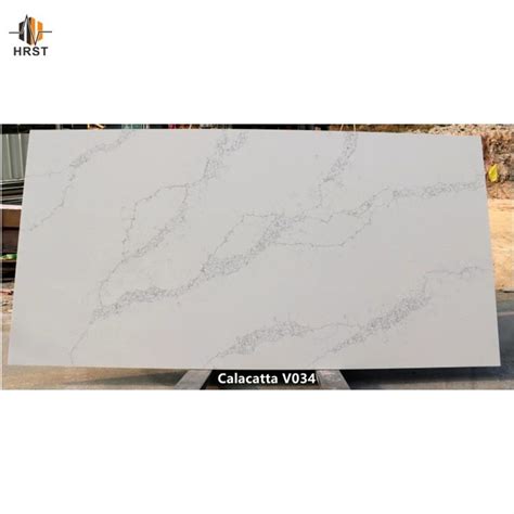 Calacatta Quartz Slab Suppliers - Wholesale Price - HRST STONE