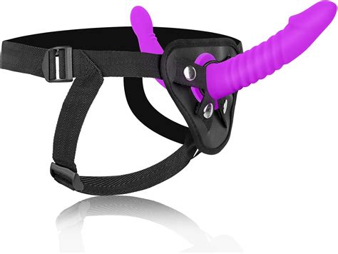Amazon Strap On Dildo Adult Sex Toys Double Sided Dildo Silicone Big Anal Dildos Toys