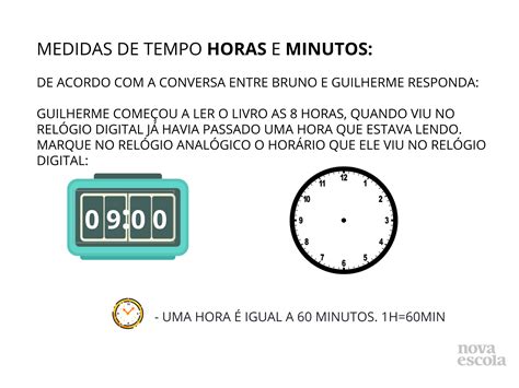 Horas Minutos E Segundos Planos De Aula Ano