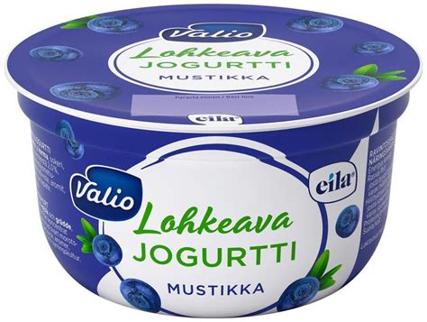 Valio Lohkeava Jogurtti G Mustikka Laktoositon S Kaupat Ruoan